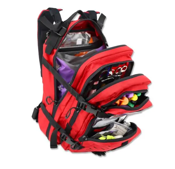 Emergency Response Trauma Backpack w/Stocked EMS/EMT Trauma & Bleeding Fill Kit | PB89-SKM