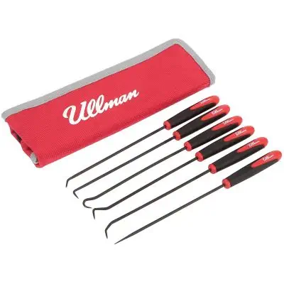 Ullman Devices Corp. Six Piece 9-3/4" Long Hook & Pick Set