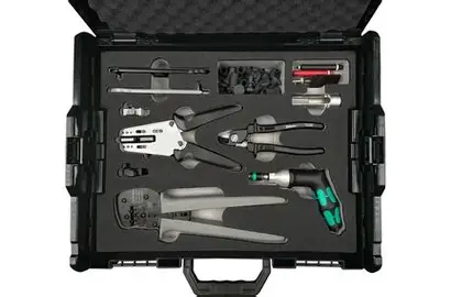 Stäubli PV-WZ/AWG-SET-64100 Installer Tool Case SET for MC4 (open contacts 14/12/10 AWG, closed contacts 14/12/10/8 AWG)