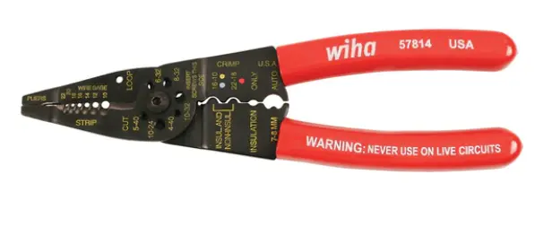 Wiha Classic Grip Wire Combination Strippers/Crimpers 8.25"