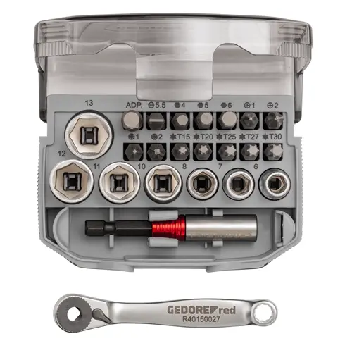 Gedore R49005023 Socket lock set 1/4" Dr SW6-13mm (3300026)