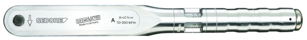 Gedore 8565-01 DREMOMETER AL 3/8" Drive Torque Wrench 8-40 Nm / 70-350 in-lb (7682190)