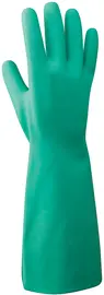 RADNOR™ X-Large Green Flock Lined 15 mil Nitrile Chemical Resistant Gloves