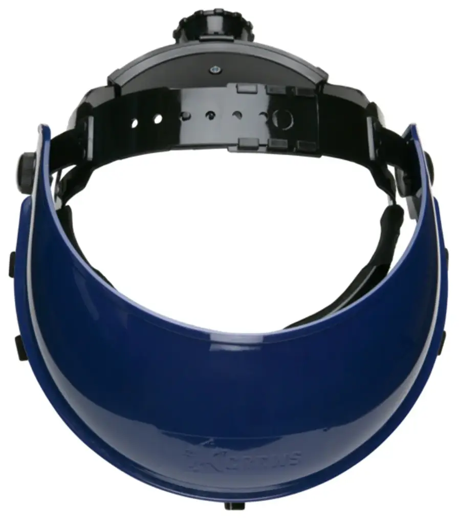 MCR Safety 103 - Ratchet Take Up Headgear - Lightweight Blue Nylon - Adjustable Size - Blue Headgear Only - Face Shield Not Included