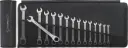 Stahlwille Combination Ratcheting Wrench Set, 8-24mm, 15pcs, Metric, OPEN RATCH 17F/15 (96401715)