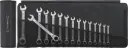 Stahlwille Ratcheting Combination Wrench Set, OPEN RATCH 17/15 Ratcheting Combination Spanner Set 8-24 15pcs, Metric (96411715)