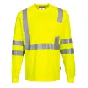 Portwest S192 Hi-Vis Pocket T-Shirt L/S