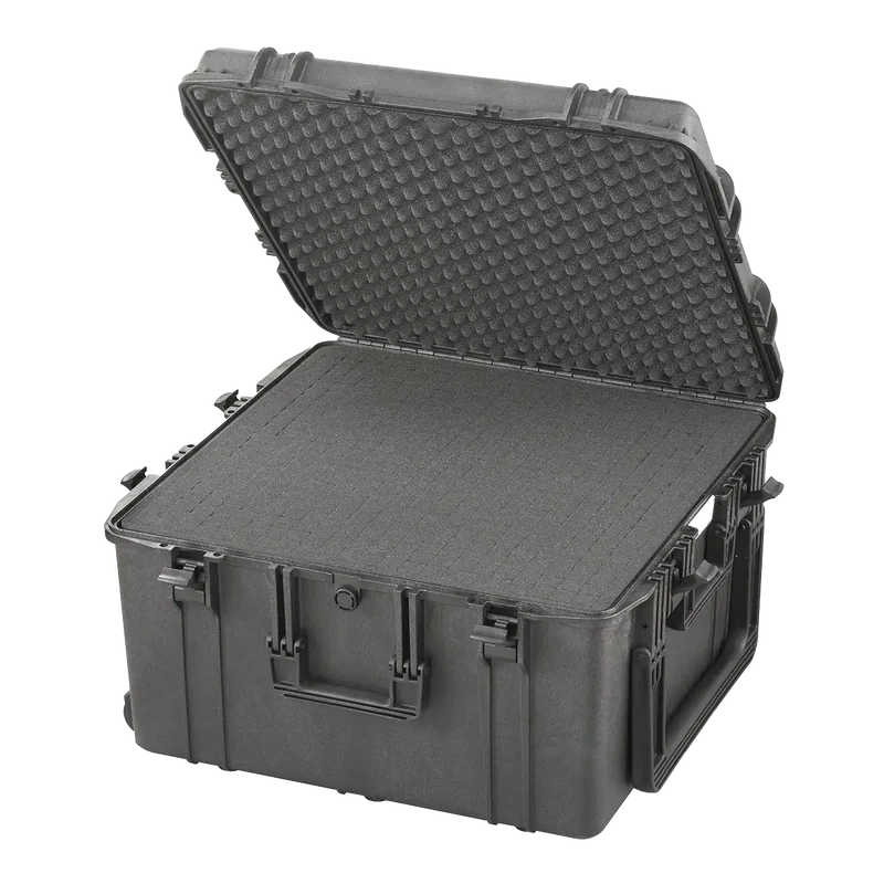 Panaro MAX615 Waterproof polypropylene case with wheels and fold down handle, 26.77×26.57×14.17 inch