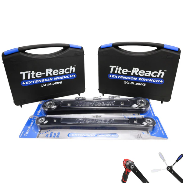 Tite-Reach 1/4" & 3/8" Extension Wrench & Socket Set Kit