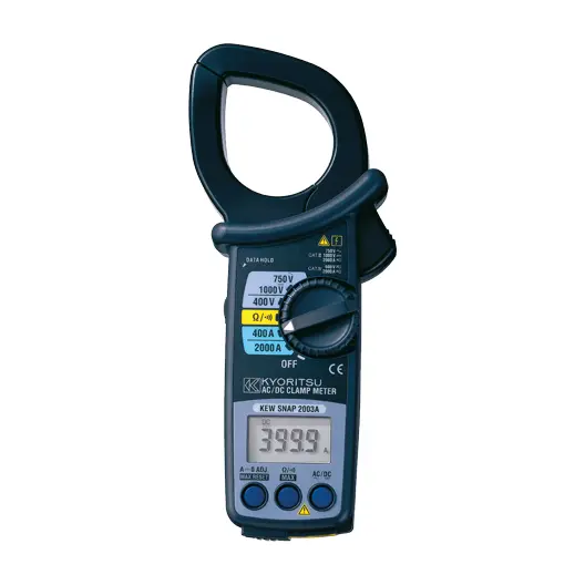 Kyoritsu 2003A Digital AC/DC Clamp Meter (jaw: 55mm dia.)