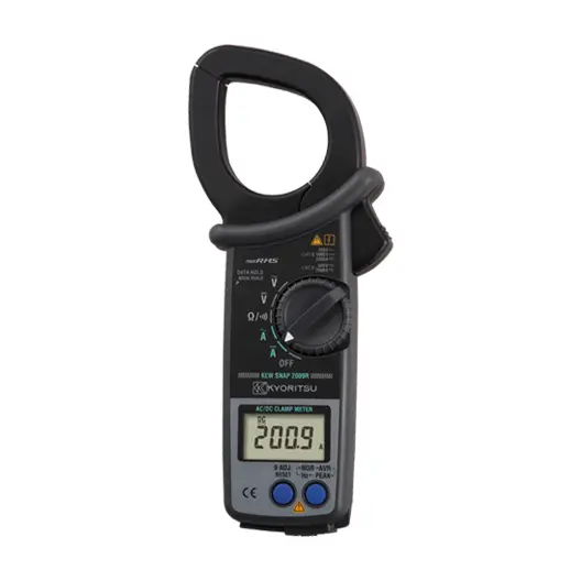 Kyoritsu 2009R Digital AC/DC Clamp Meter with True RMS (jaw: 55mm dia.) CAT IV