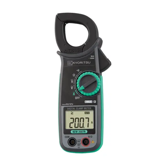 Kyoritsu 2007R Digital AC Clamp Meter with True RMS (jaw: 33mm dia.)