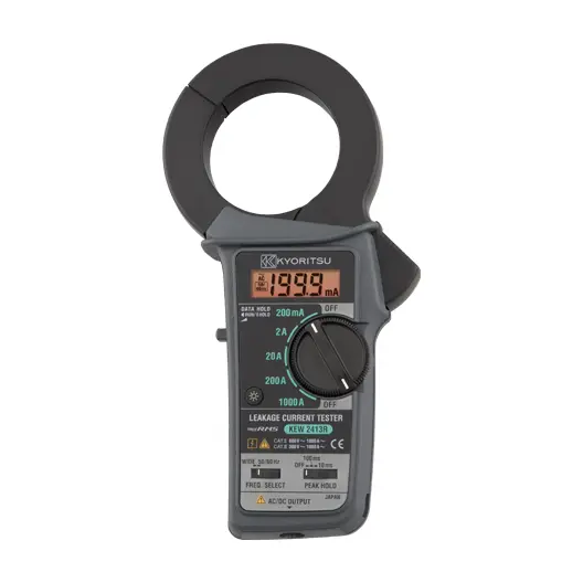 Kyoritsu 2413R Digital AC Leakage Current Clamp Meter with True RMS (jaw: 68mm dia.)
