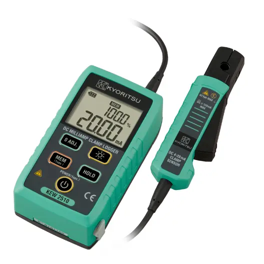 Kyoritsu 2510 DC Milliamp Clamp with Logger (jaw: 6mm dia.)