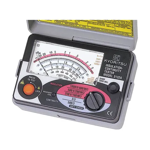 Kyoritsu 3132A Analogue Insulation Resistance Tester 3 Ranges