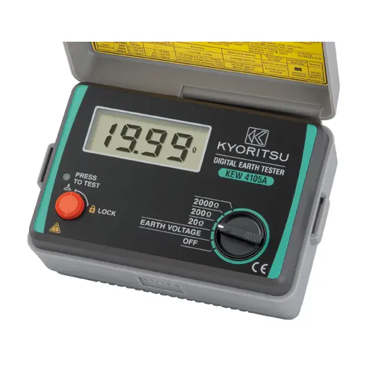 Kyoritsu 4105A-H Digital Earth Resistance Tester with Hard Case