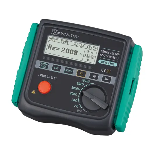 Kyoritsu 4106 2/3/4 Wire Earth Resistance & Resistivity Tester