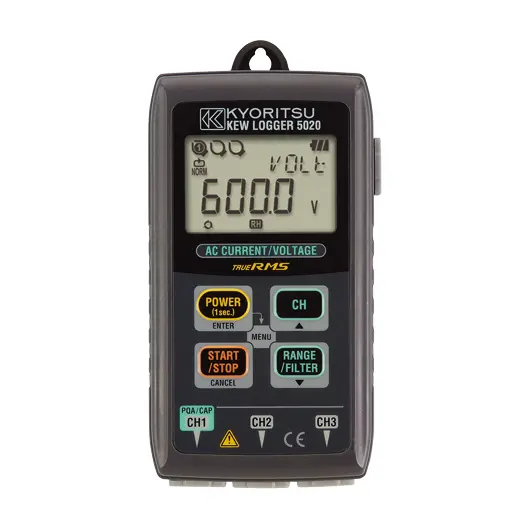 Kyoritsu 5020 Leakage & Load Current & Voltage Logger without Sensors