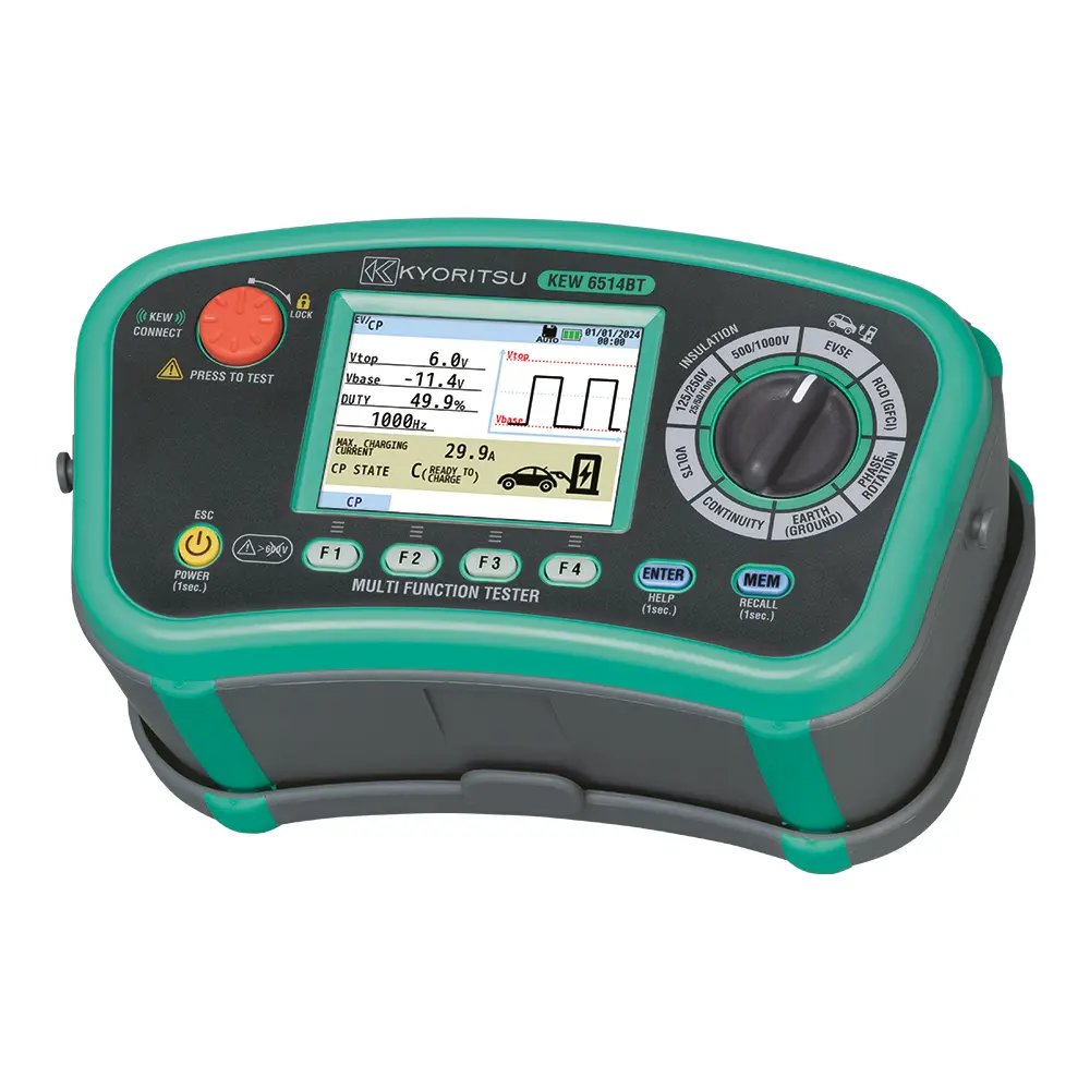 Kyoritsu 6514BT Digital Multifunction Tester with Bluetooth_EVSE *NEW
