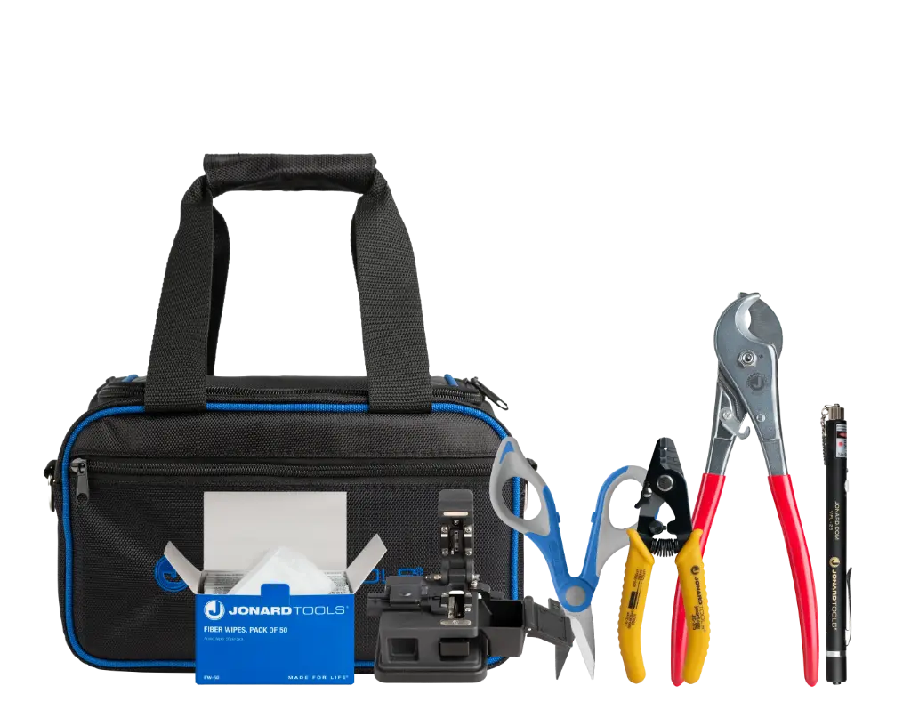 Jonard Tools Fiber Optic Connector Clean & Prep Kit+ (TK-184A)