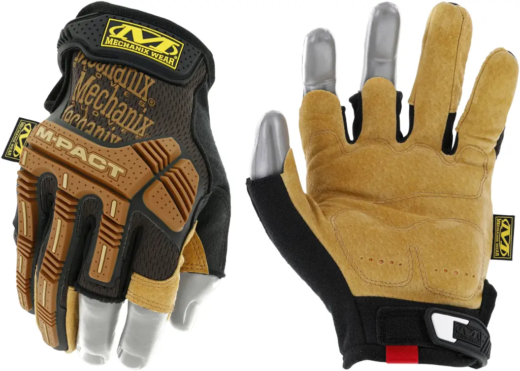 Mechanix Leather M-Pact® Fingerless Framer Gloves