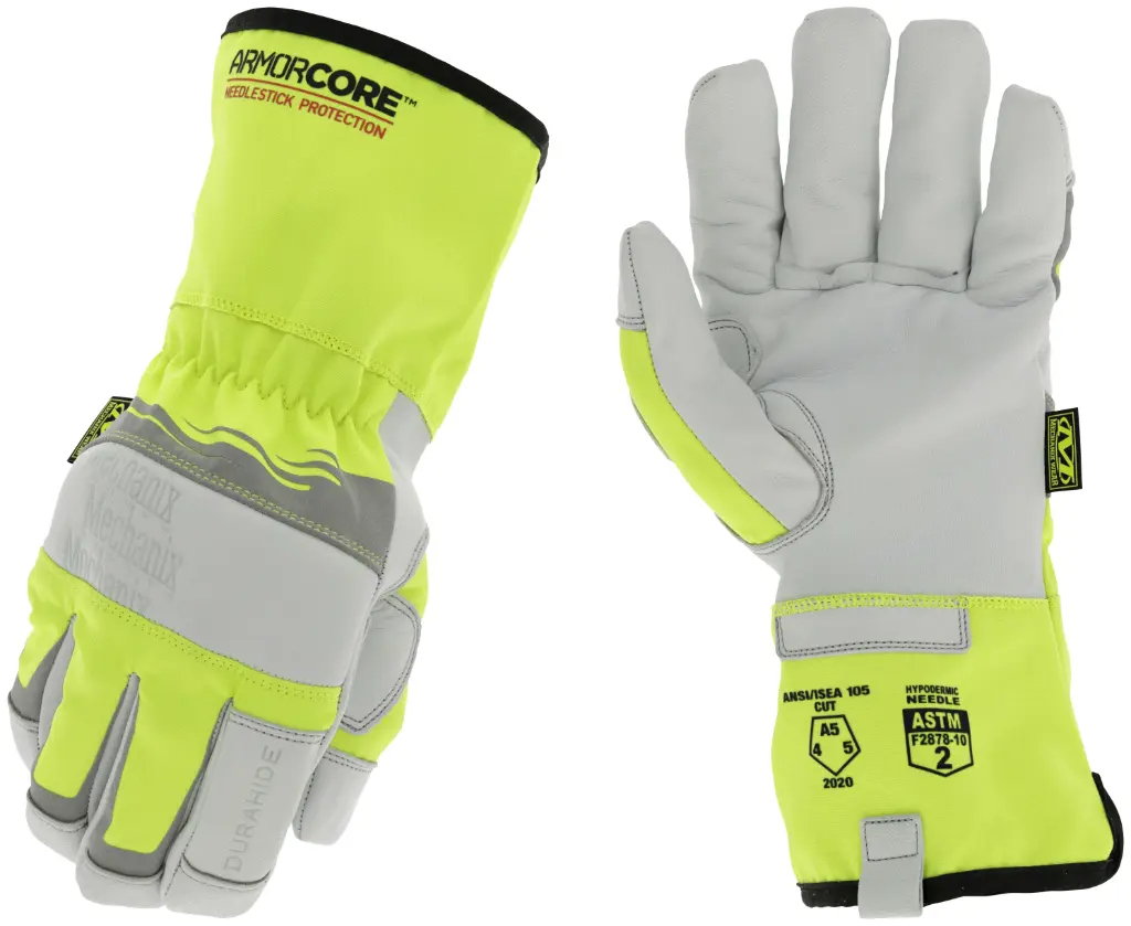 Mechanix Industrial Needlestick Hi-Viz High-Visibility Work Glove