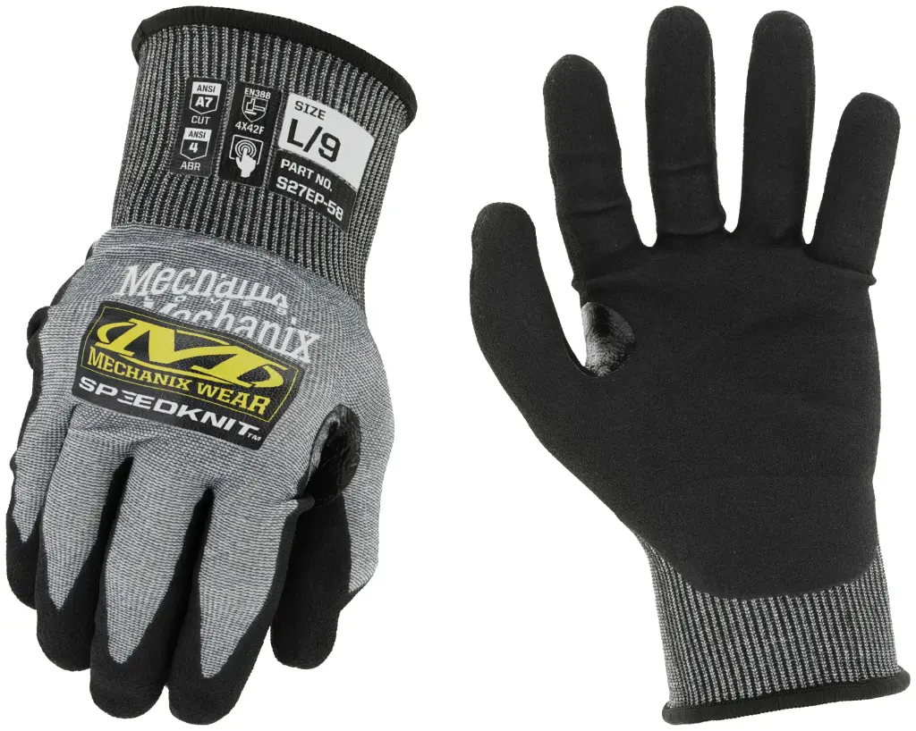 Mechanix SpeedKnit™ S27EP58 Cut Resistant Coated-Knit Glove w/ Reinforcement