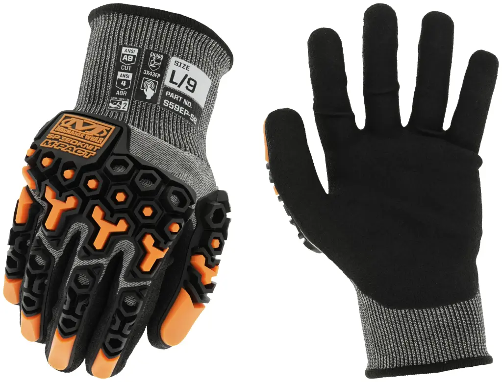 Mechanix SpeedKnit™ M-Pact® S59EP58 Cut Resistant Coated-Knit Glove w/ Reinforcement