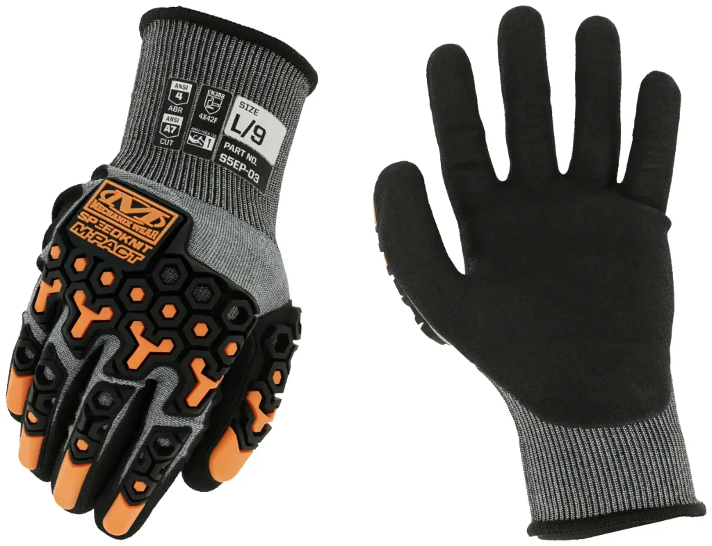 Mechanix SpeedKnit™ M-Pact® S5EP03 Impact Resistant Coated-Knit Gloves