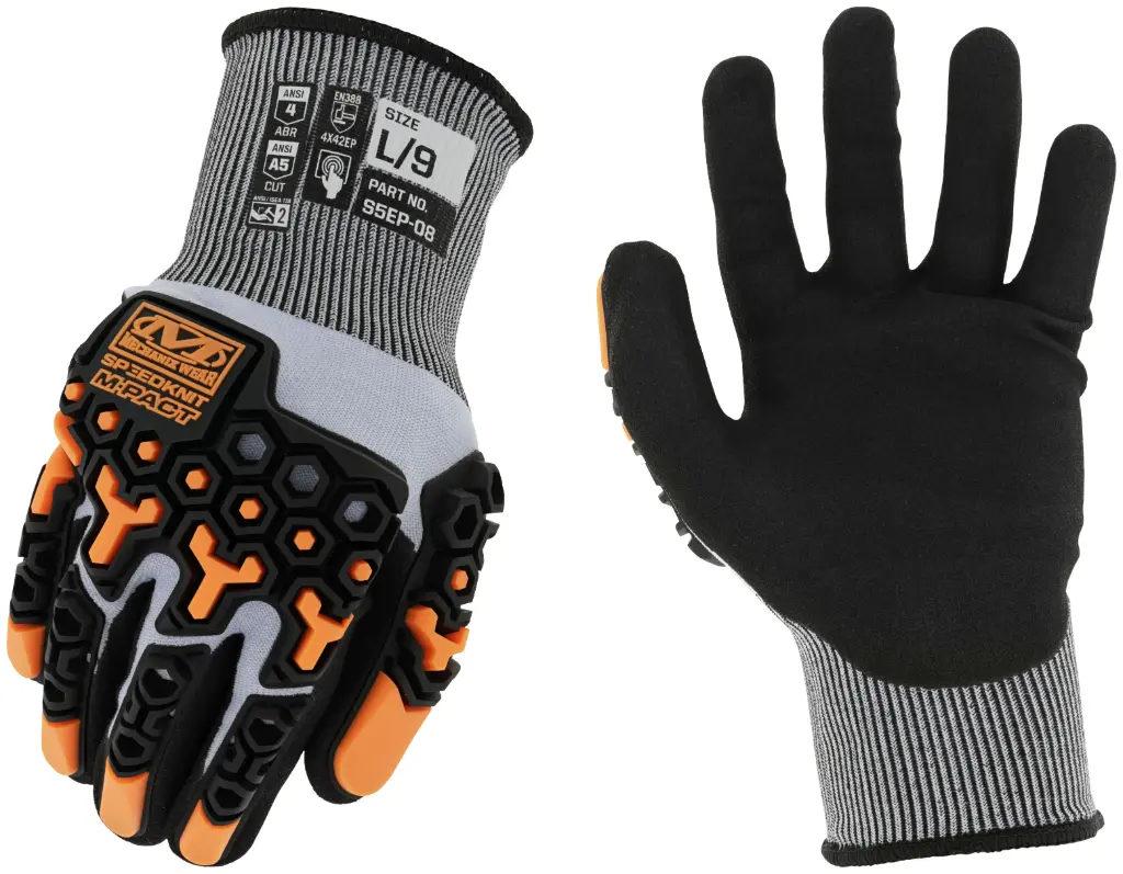Mechanix SpeedKnit™ M-Pact® S5EP08 Impact Resistant Coated-Knit Gloves
