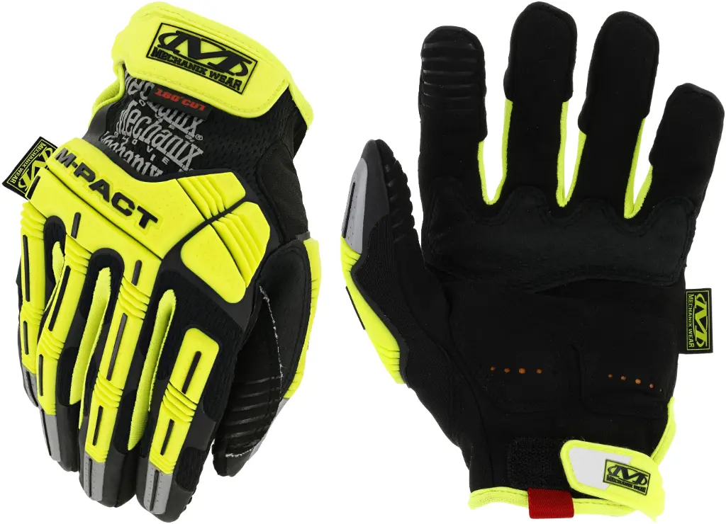 Mechanix Hi-Viz M-Pact® D5 High-Visibility Impact Gloves