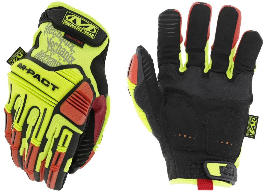 Mechanix Hi-Viz M-Pact® D4-360 High-Visibility Impact Gloves