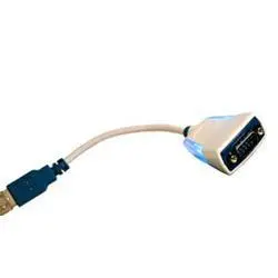 FTDI USB to RS232 Serial Premium Cable w/ Embedded Electronics, LEDs, DB9M Conn, 10cm