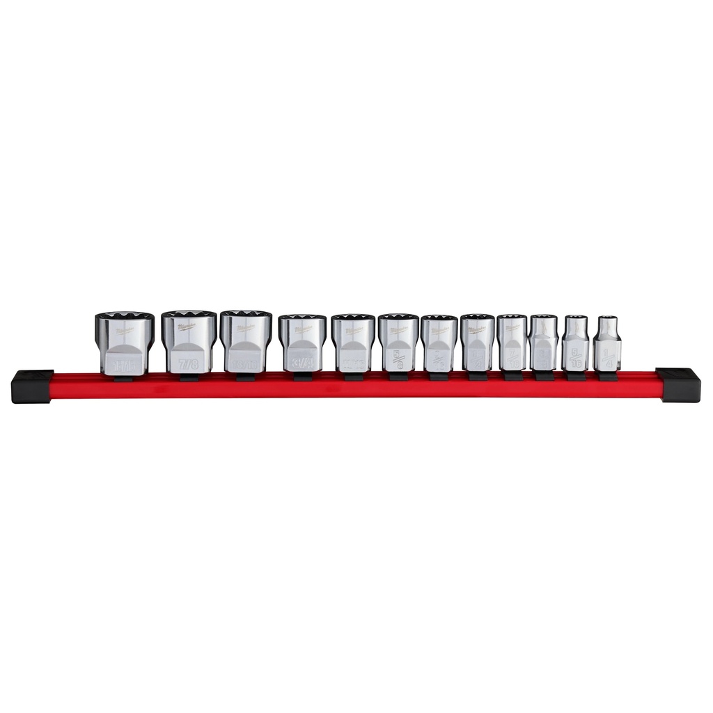 Milwaukee 48-22-9420 12pc 3/8" Drive 12-PT SAE Socket Set