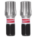 Milwaukee 48-32-4991 SHOCKWAVE™ Impact Duty 1" T45 Insert Bits 2Pk