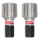 Milwaukee 48-32-6003 SHOCKWAVE™ Impact Duty 1" T55 Insert Bits 2Pk