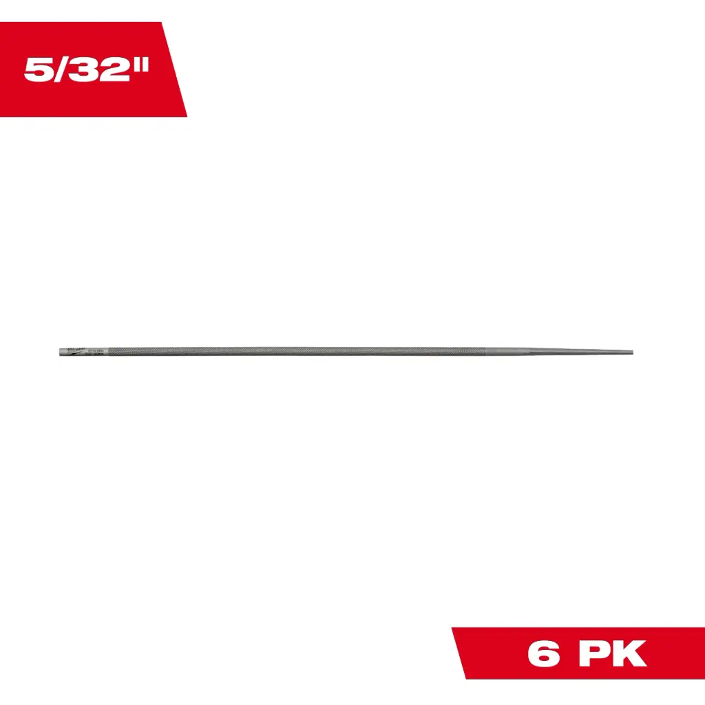 Milwaukee 49-16-2883 5/32” Round File for Saw Chain 6 PK