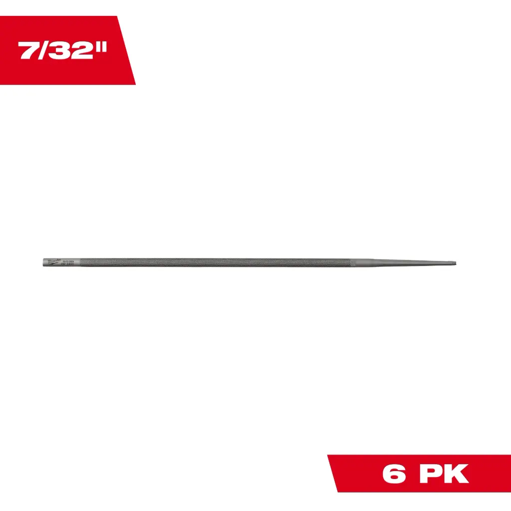 Milwaukee 49-16-2889 7/32” Round File for Saw Chain 6 PK