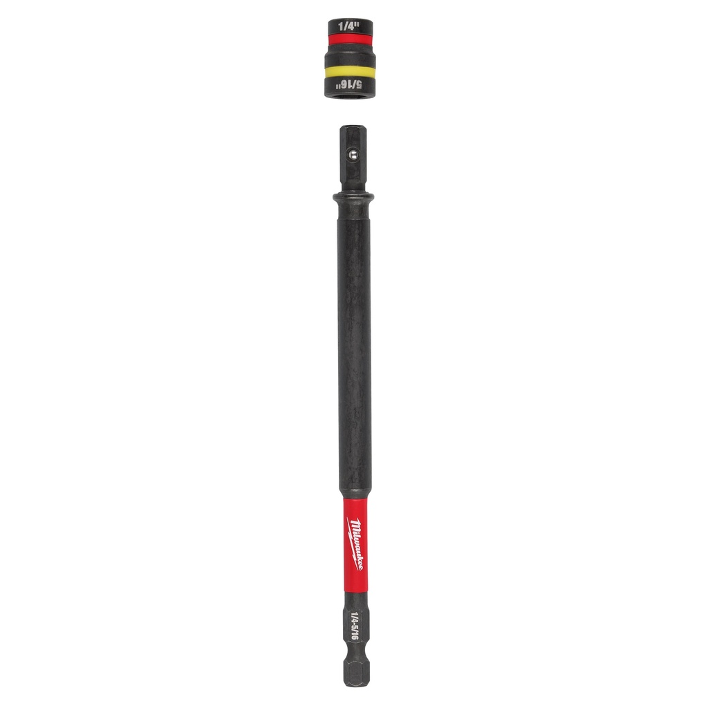 Milwaukee 49-66-4745 SHOCKWAVE™ Impact Duty 1/4” and 5/16” x 6” QUIK-CLEAR™ 2-in-1 Magnetic Nut Driver