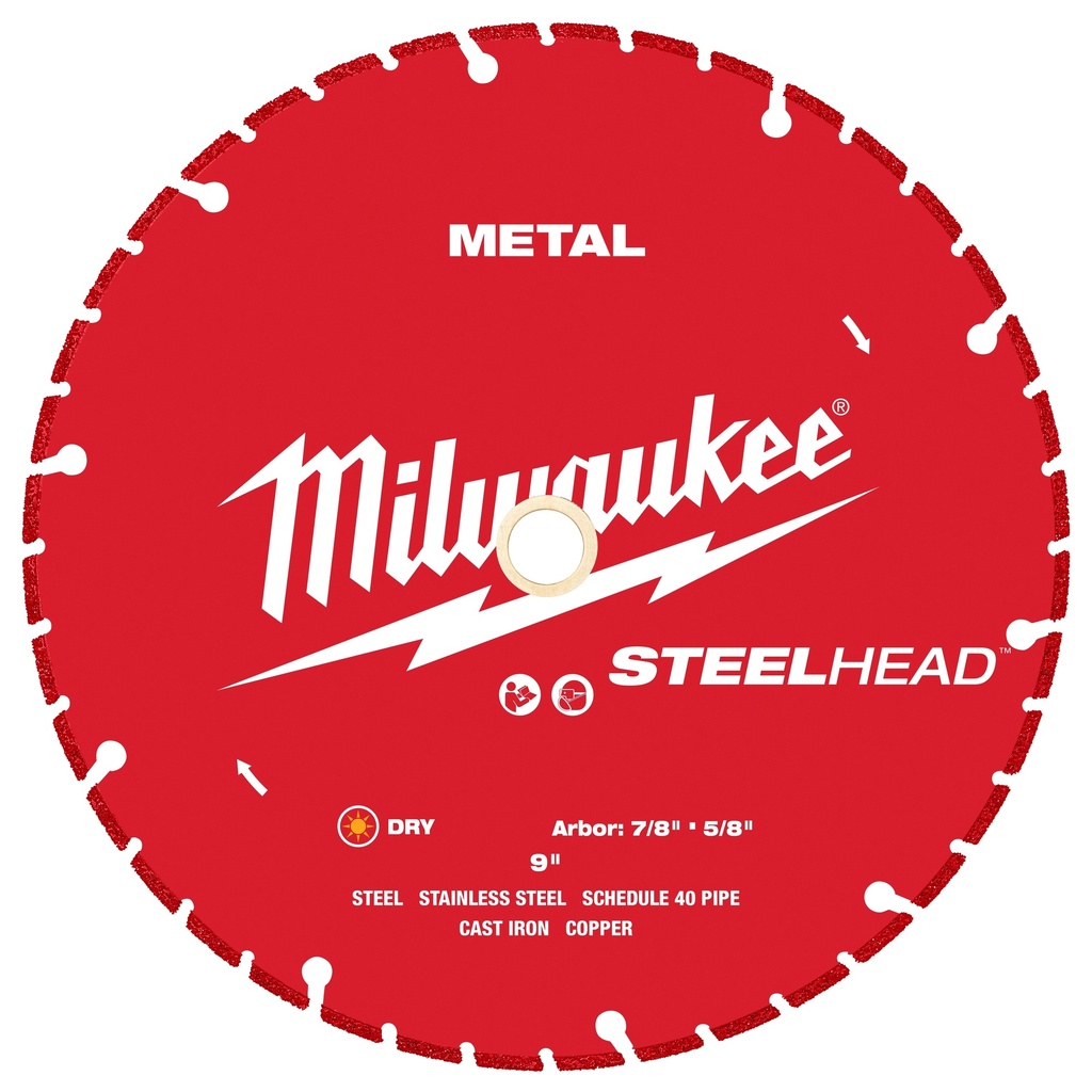 Milwaukee 49-93-7825 9” STEELHEAD™ Metal Cutting Diamond Blade