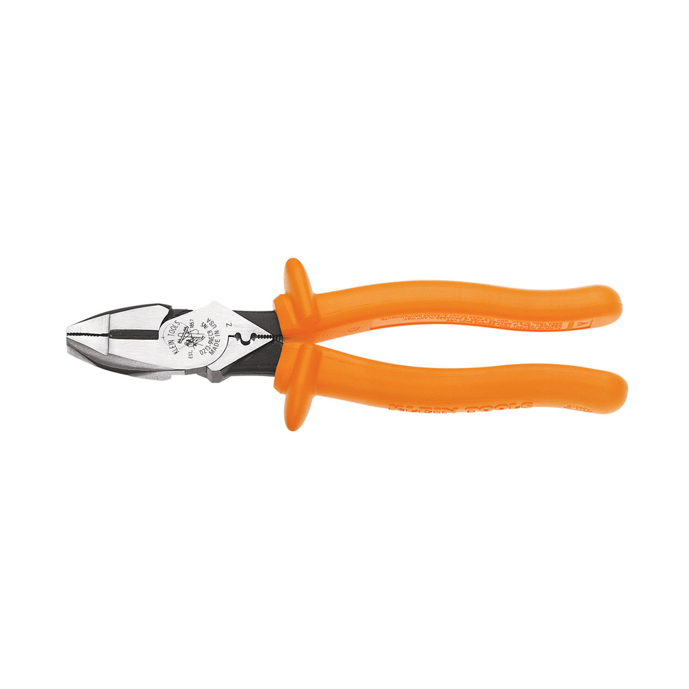 Klein Cutting Crimping Pliers, Insulated, 9-Inch (D2139NECRINS)
