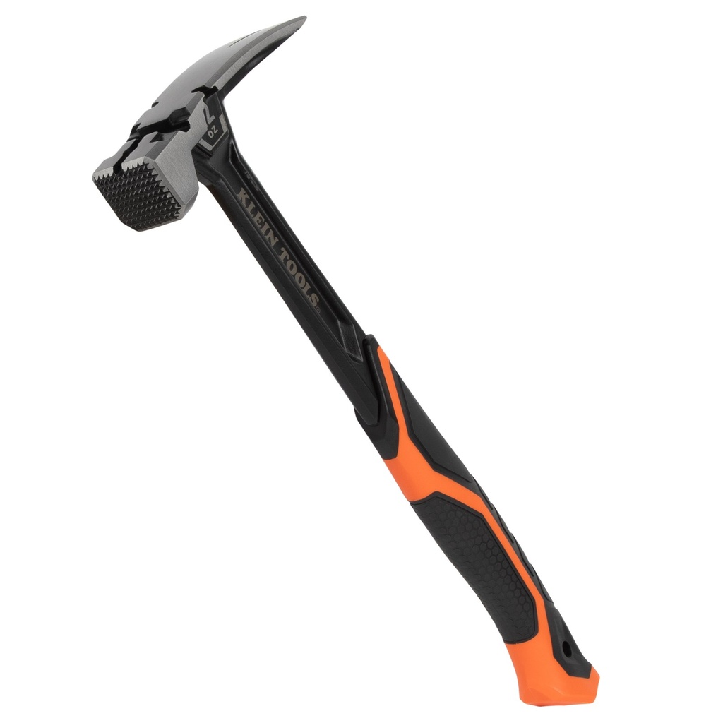 Klein Milled Face Steel Claw Hammer, 22-Ounce (H80922SM)