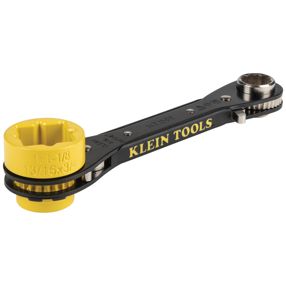 Klein 6-in-1 Lineman's Ratcheting Wrench (KT155T)