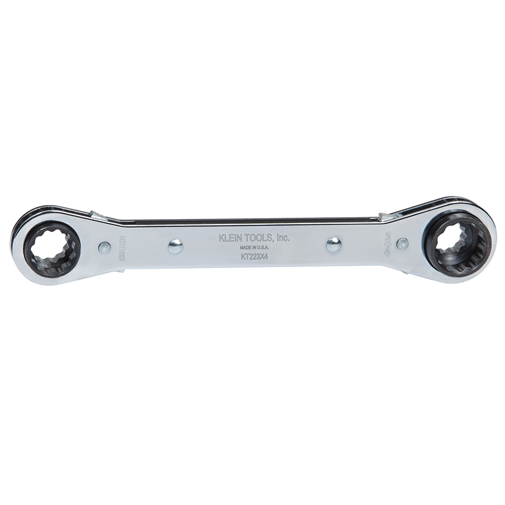 Klein Lineman's Ratcheting 4-in-1 Box Wrench (KT223X4)