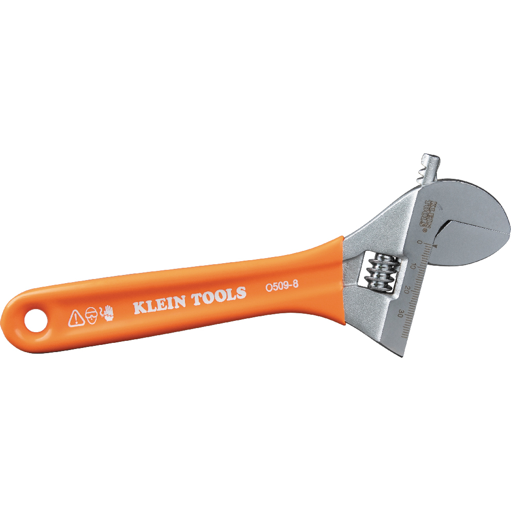 Klein Extra-Wide Jaw Adjustable Wrench, 8-Inch (O5098)