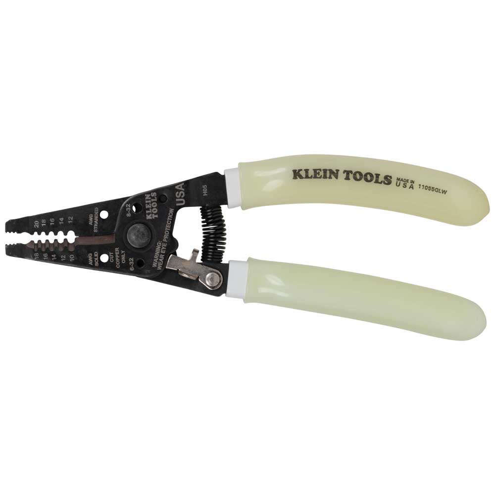 Klein High-Visibility Klein-Kurve® Wire Stripper / Cutter 10-20 AWG (11055GLW)