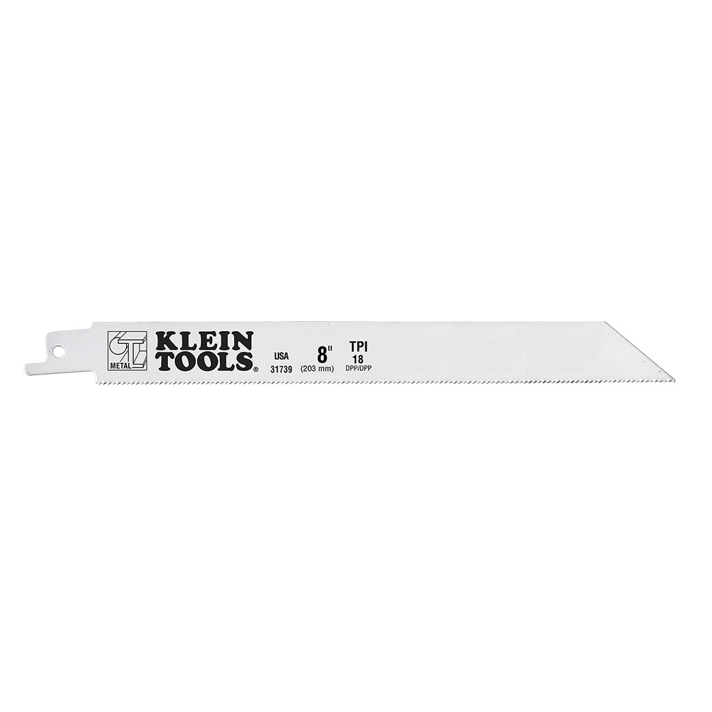 Klein Reciprocating Saw Blades, 18 TPI, 8-Inch, 5-Pack (31739)