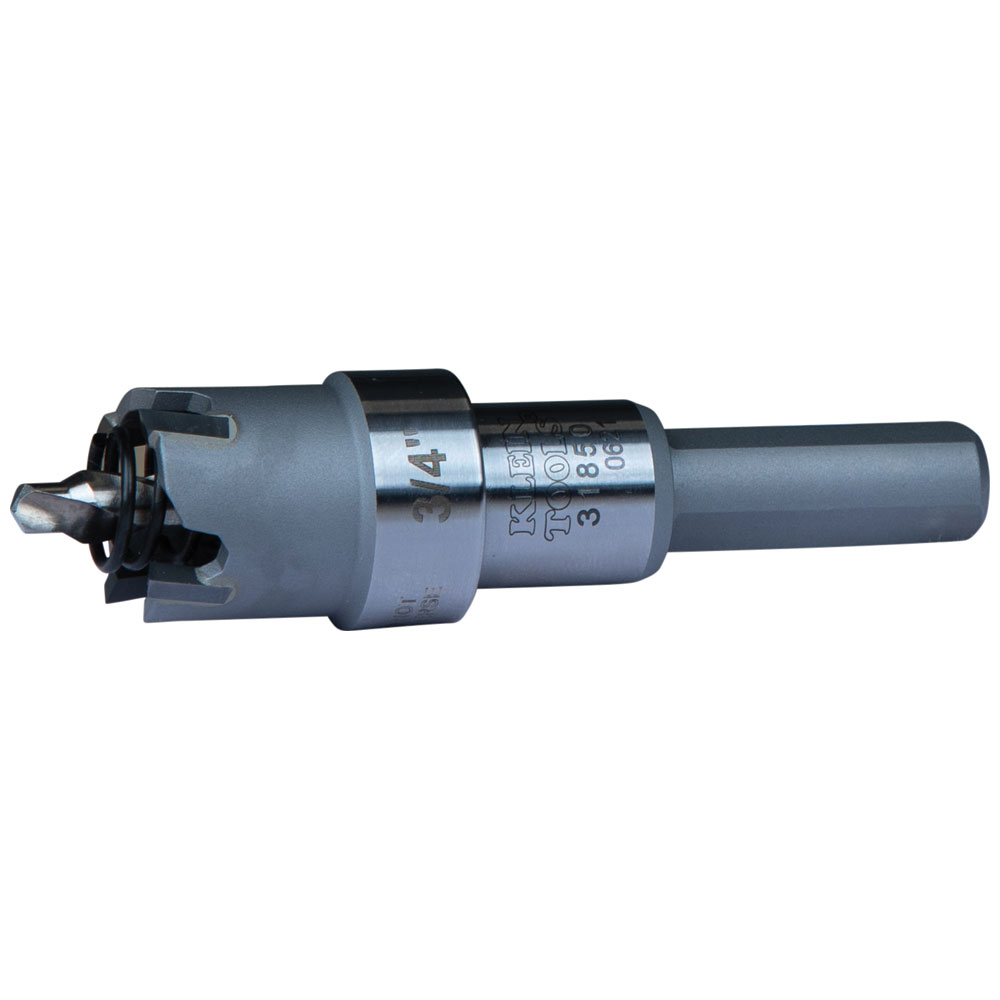 Klein 3/4-Inch Carbide Hole Cutter, to 3/16-Inch Sheets (31850)