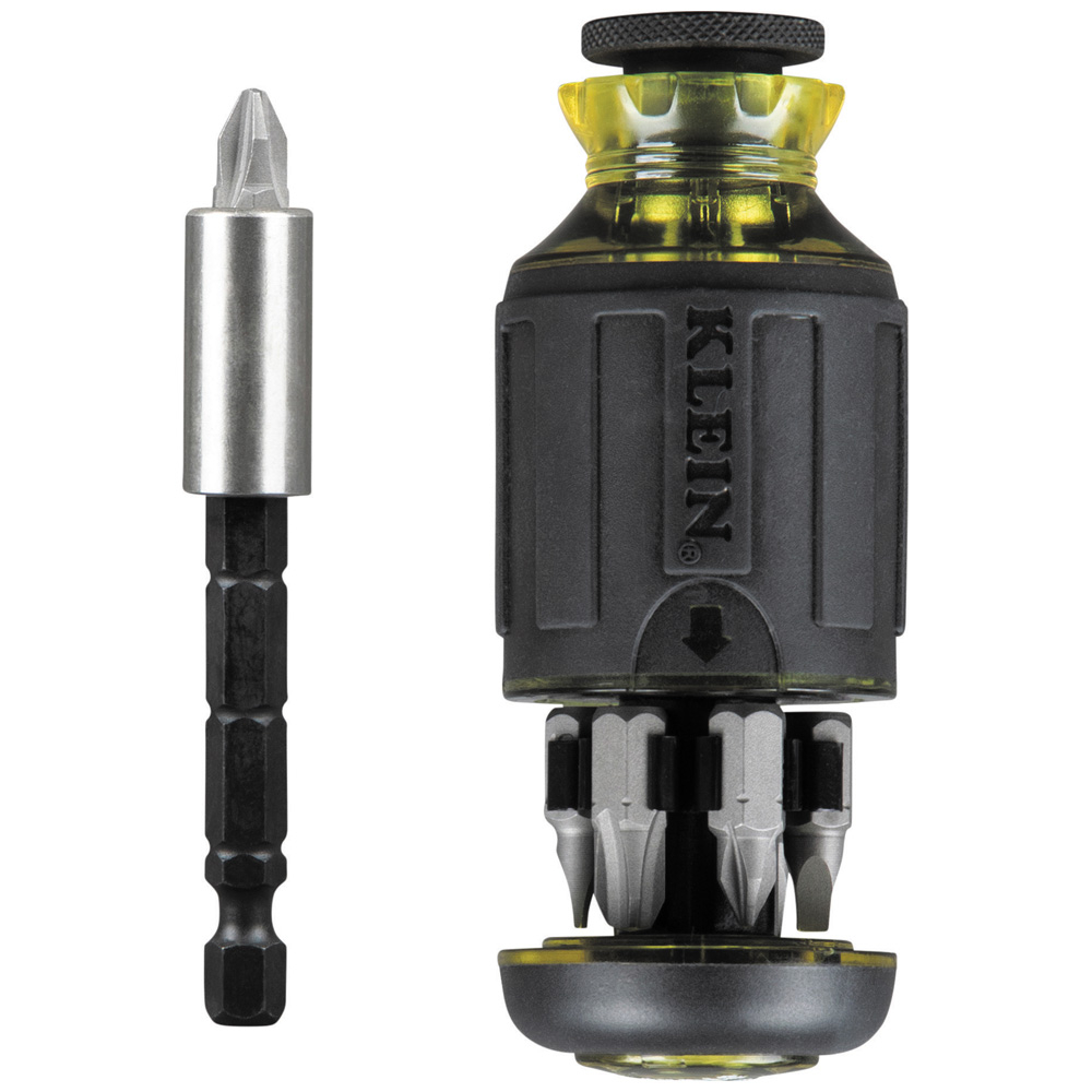 Klein 8-in-1 Multi-Bit Adjustable Length Stubby Screwdriver (32308)