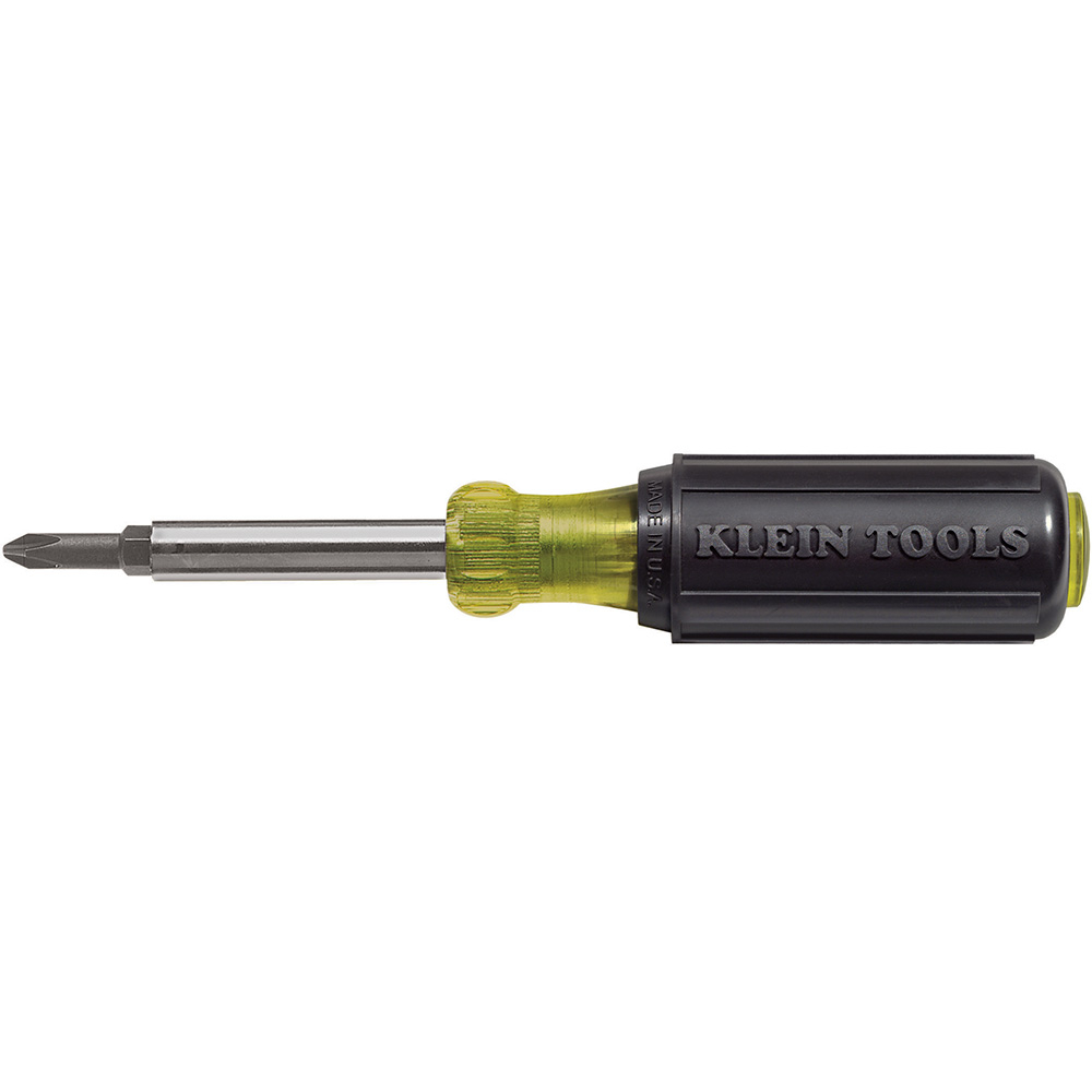 Klein Multi-Bit Screwdriver / Nut Driver, 5-in-1, Phillips, Slotted Bits (32476)